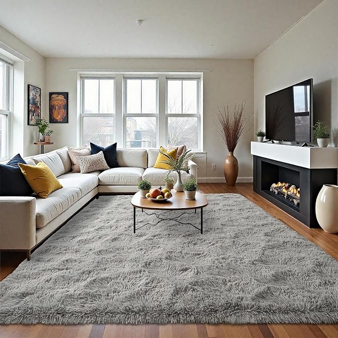 LOCHAS Ultra Soft Indoor Modern Area Rugs Fluffy Living Room Carpets - Image 2