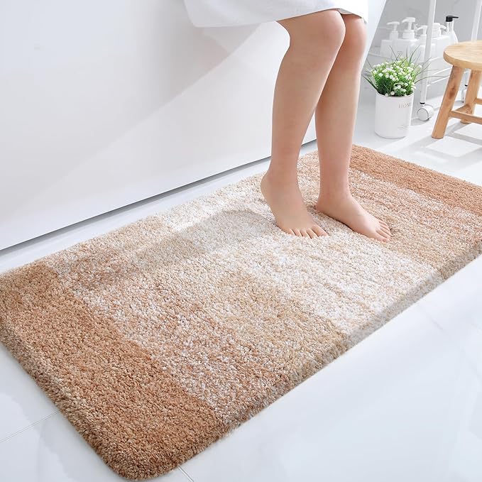 OLANLY Large Bathroom Rugs Mat 45x27, Extra Soft Absorbent Microfiber Bath Rugs by OLANLY