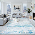 10x14 Area Rugs Washable Rug: Anti-Skid Abstract Modern Living Room Rug Soft by Crority