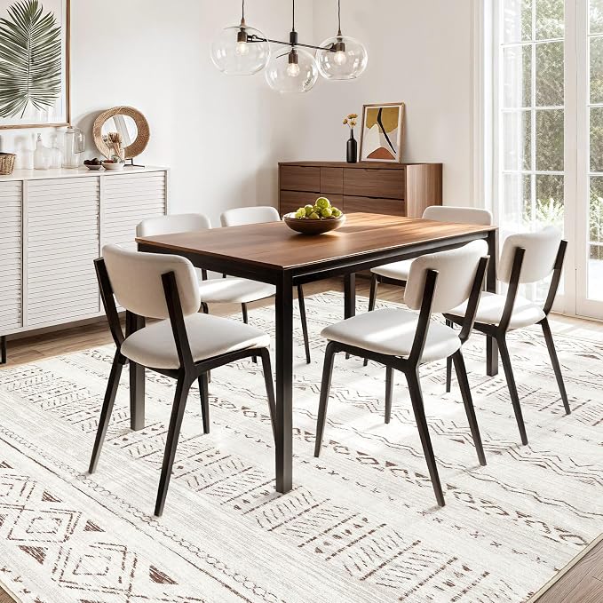 cotiled 10x12 Area Rugs Living Room Rug: Washable Boho Rugs - Image 9