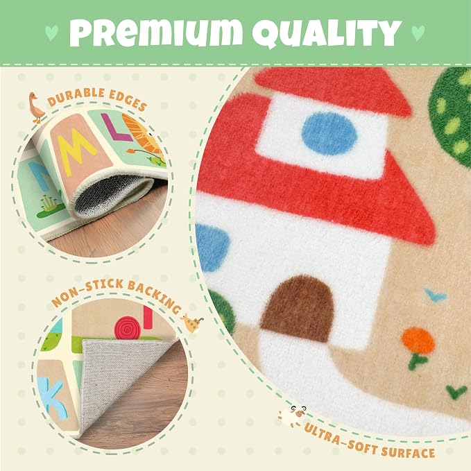 3x5 Alphabet Rug for Kids - Image 5