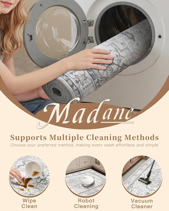 Madane Washable Runner Rug - Image 8