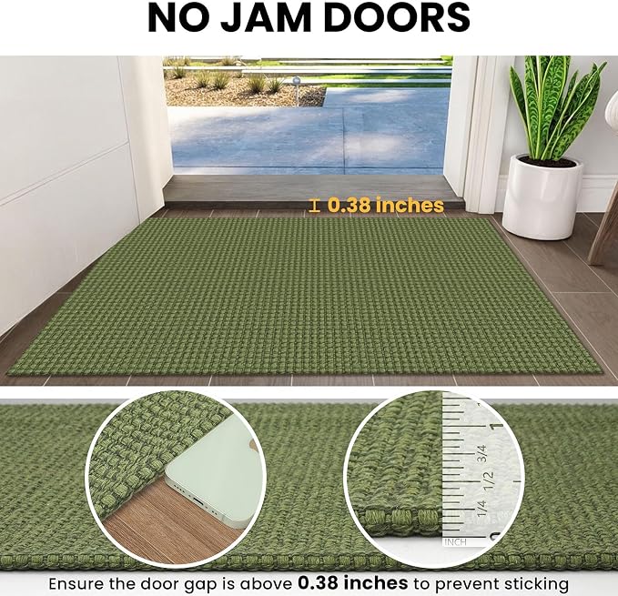 IOHOUZE Washable Exrea Long Hallway Runner Rug 3x14 Non Slip Rubber Backed - Image 3