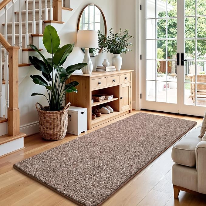 Keeko 2x8 Bedside Runner Rugs for Bedroom Living Room Hallway Non Slip Washable - Image 2