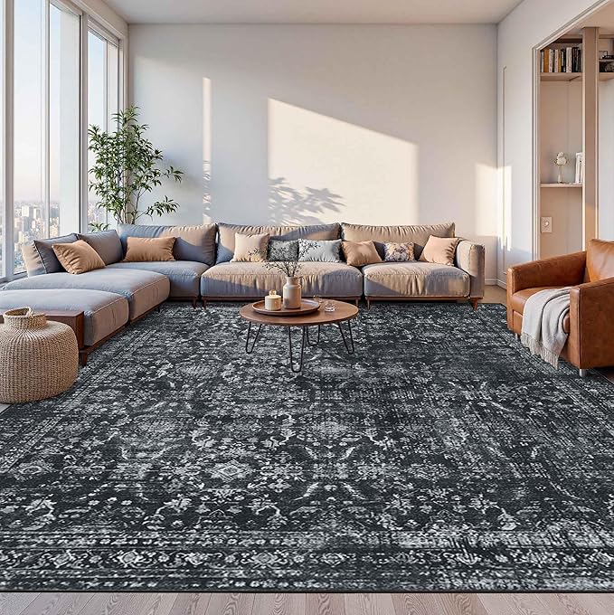 Rugxara 10x14 Area Rugs for Living Room Bedroom, Large Washable Rug, Non Slip & by Rugxara