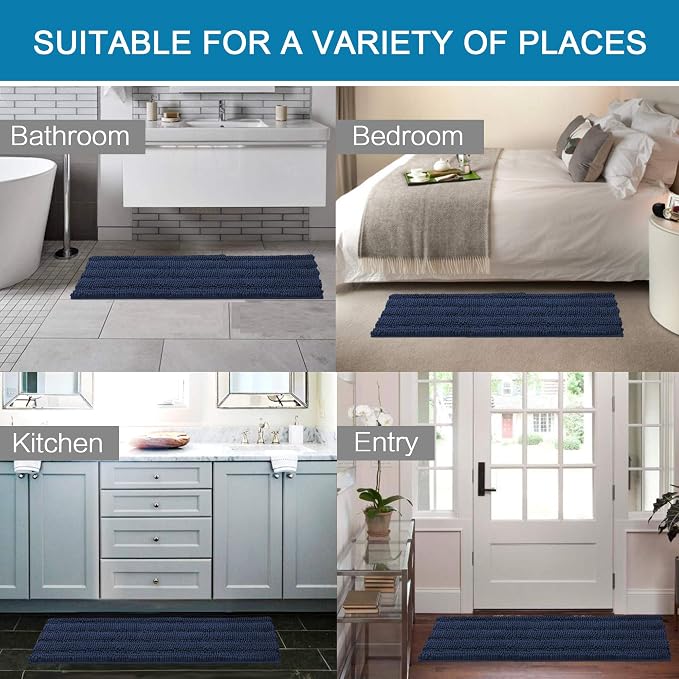 H.VERSAILTEX Bathroom Rugs Bath Rug Set 2 Piece Bathroom Contour Rug Toilet Mat - Image 6