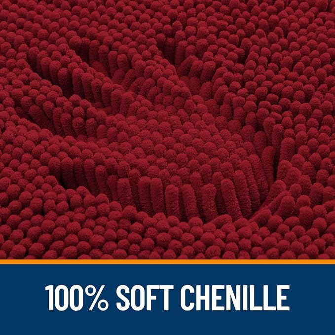OLANLY Large Bathroom Rugs 59x35, Extra Soft Absorbent Chenille Bath Rugs - Image 3
