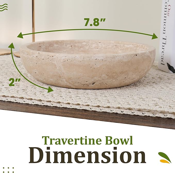 FNTSTICGOODS Travertine Decorative Bowl - Image 2