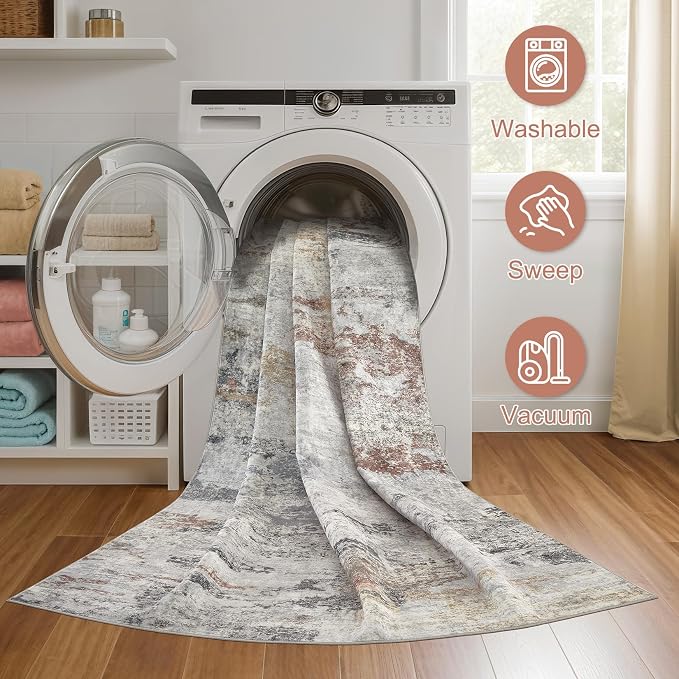 DMOYEST 10x14 Area Rug for Living Room, Washable & Non Slip Large Indoor Carpet - Image 6