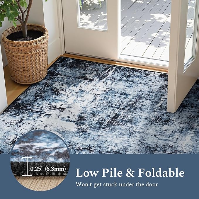 Rugflix 2x8 Runner Rug for Entryway, Kitchen Rugs Soft Non-Slip Washable - Image 5