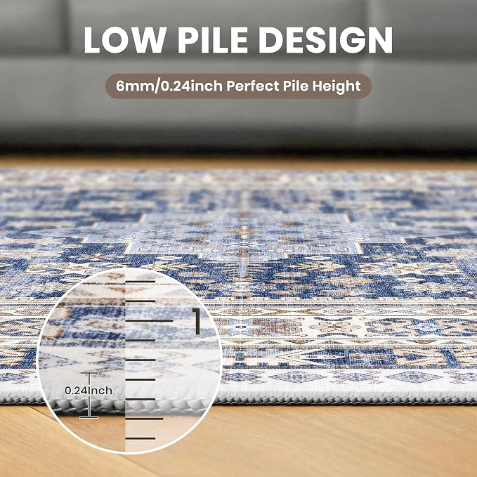 zesthome Washable Round Rug - 5ft Ultra-Thin Circle Area Rugs - Image 7