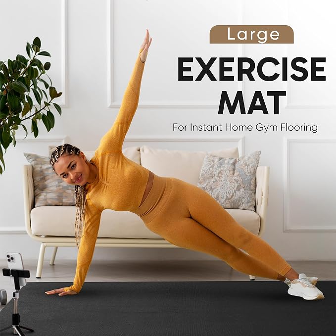 Gorilla Mats Extra Large Exercise Mat – 9'x6', Flat Fitness, Yoga & Weight - Image 9