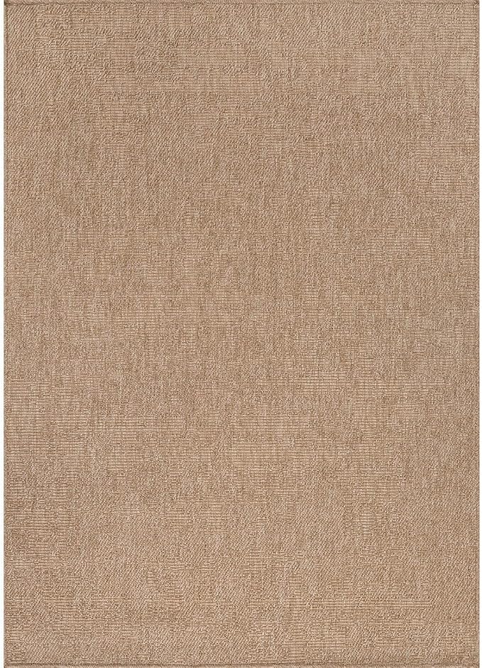 CAMILSON Easy Jute Rug 9x12, Indoor Outdoor Natural Color Fiber Large Area Rugs - Image 2