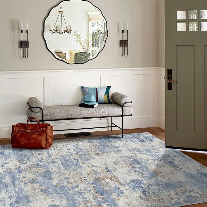 5x7 Area Rugs for Living Room Rug Washable: Modern Rug for Dining Room Bedroom - Image 3