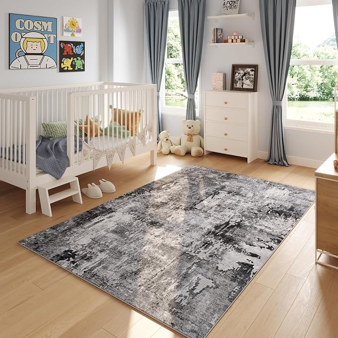 Rugcomf 9x12 Washable Boho Rug - Image 4