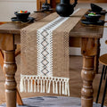 EMMTEEY Macrame Table Runner Boho Style 72 Inches Long, Scratch & Heat Resistant by EMMTEEY