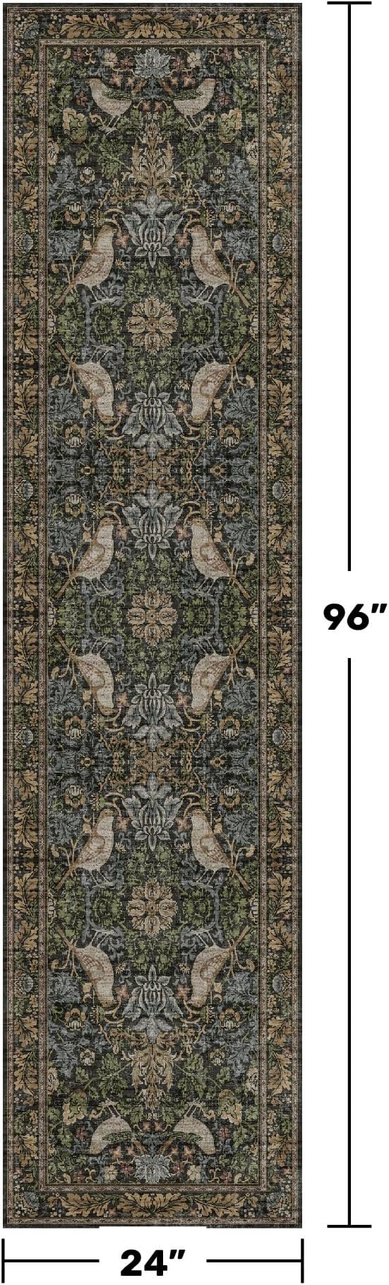 8ft Long Floral Kitchen Runners - Image 2