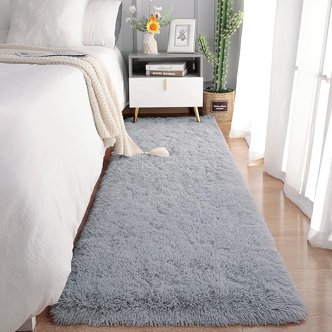Chicrug Soft Runner Rugs for Bedroom Living Room Plush Fluffy Rug 2x7 Feet by ChicrugHomeDecor