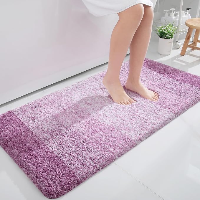OLANLY Bathroom Runner Rugs Mat 47x24, Extra Soft Absorbent Microfiber Bath Rugs by OLANLY