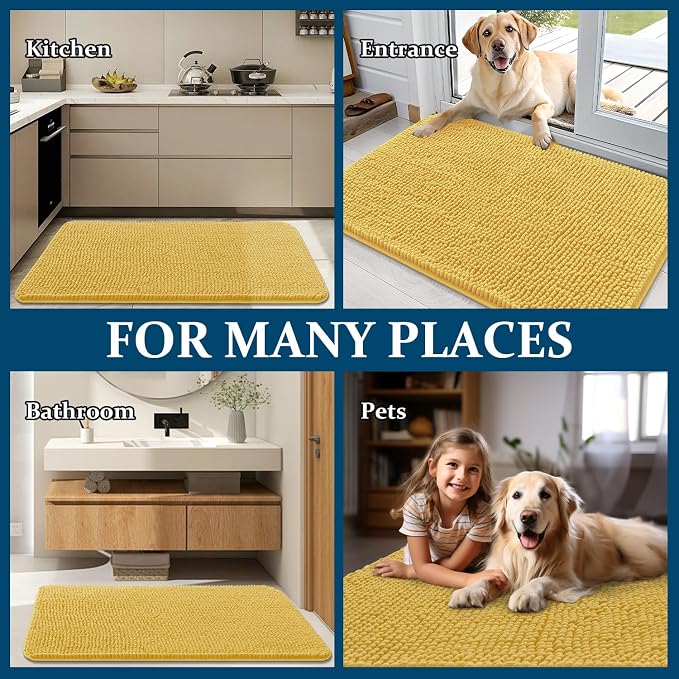 OLANLY Dog Door Mat for Muddy Paws 70x24, Absorbs Moisture and Dirt, Absorbent - Image 8