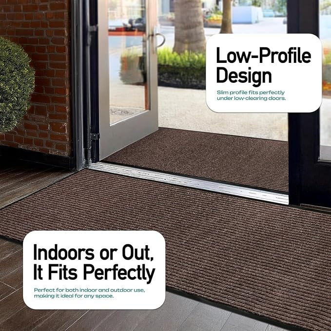 MaxMat® Extra Large Commercial Door Mat, Rubber Border Heavy Duty Door Mat - Image 4