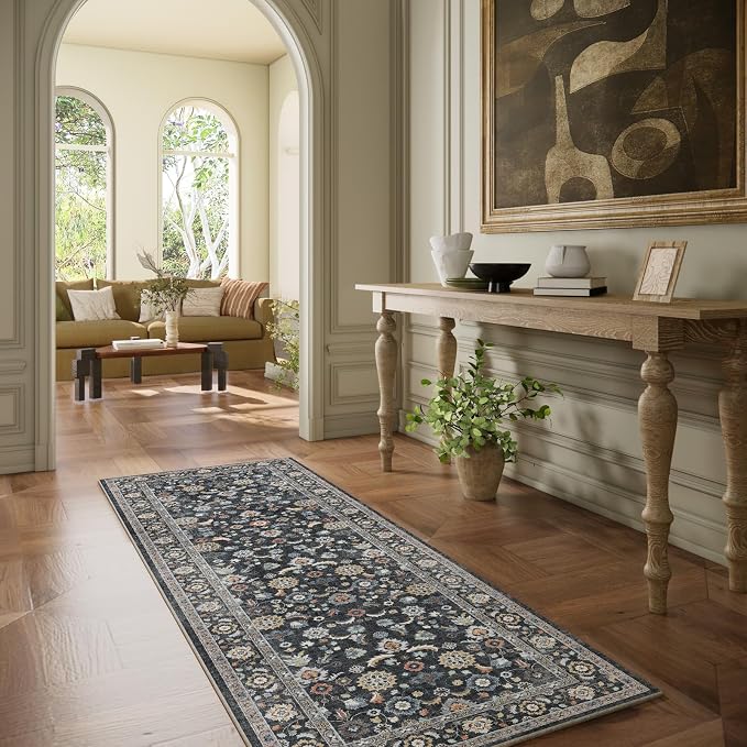 Washable Runners for Hallways Kitchen Rug: 2'x6' Runner Rugs Stain Resistant - Image 2