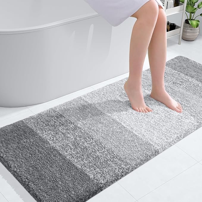 OLANLY Large Bathroom Rugs Mat 50x30, Extra Soft Absorbent Microfiber Bath Rugs by OLANLY