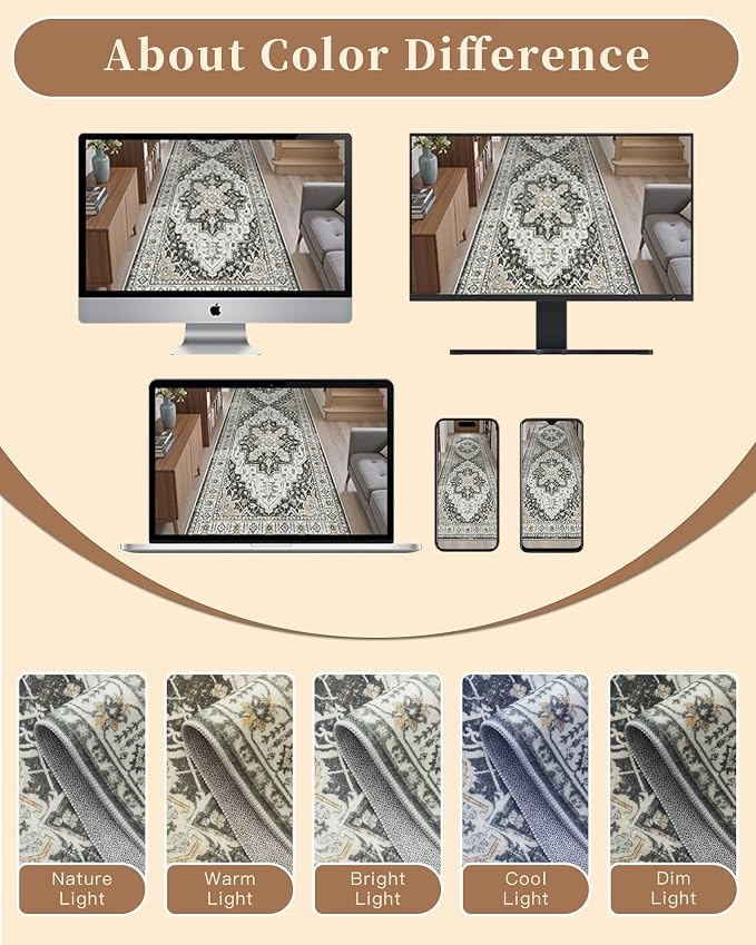 Madane Washable Runner Rug - Image 9