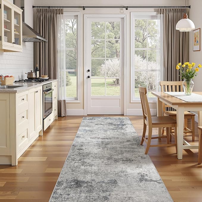DMOYEST 3x8 Washable Runner Rug, Non Slip Low Pile Carpet Runner - Image 3