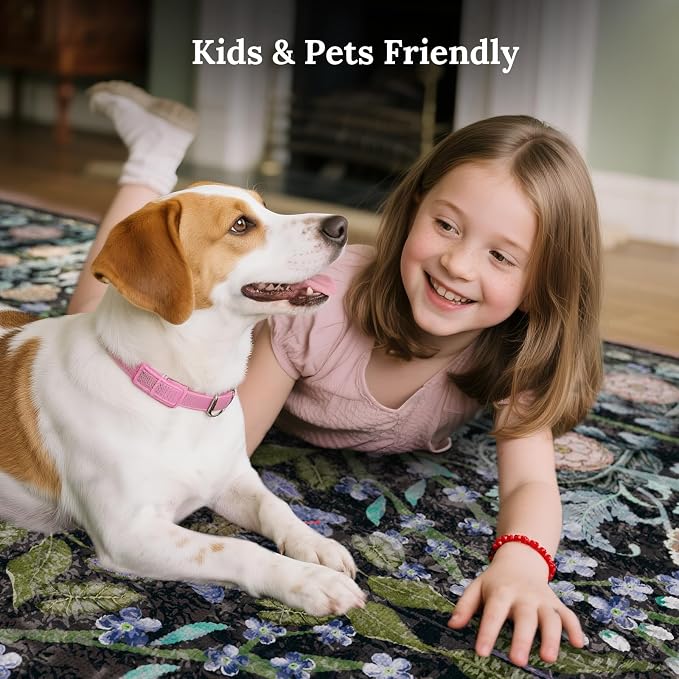 AMTOVO 8x10 Washable Area Rugs for Living Room, Non-Slip&Non-Shedding Large - Image 5
