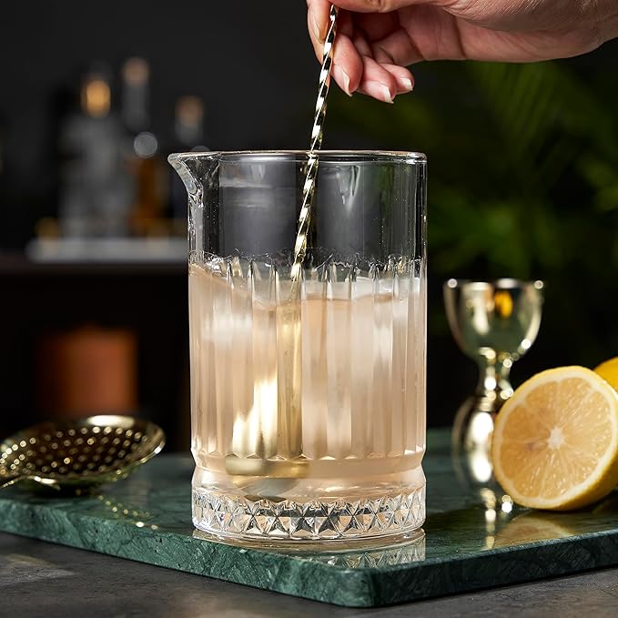 Viski Pedestal Crystal Cocktail Mixing Glass Perfect - Image 4