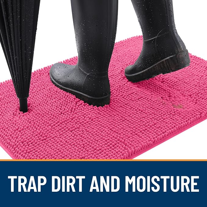 OLANLY Dog Door Mat for Muddy Paws 32x20, Absorbs Moisture and Dirt, Absorbent - Image 2