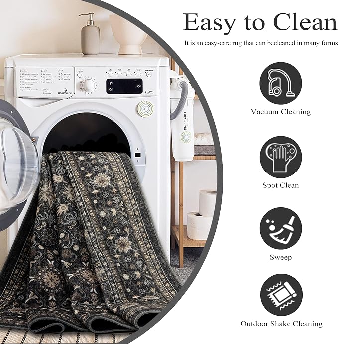 Ruaruarug Washable Area Rug 4x6 - Image 4