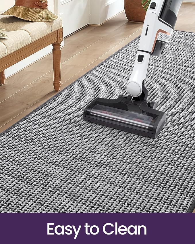 DEXI Hallway Runner Rug 2'4"x8', Non Slip Rubber Backed Runners Carpet - Image 9