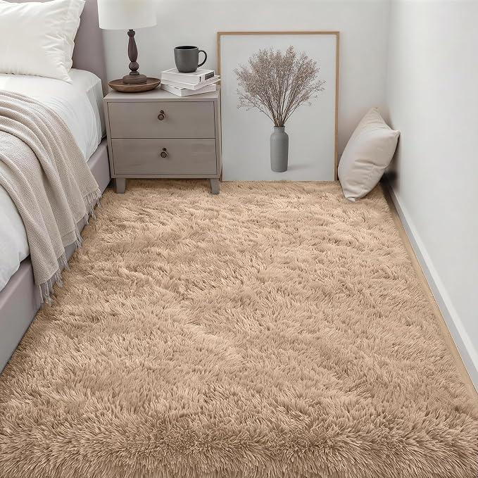 Fluffy 5x7 Area Rugs for Living Room Bedroom: Ultra Soft Shag Rug Non-Slip - Image 3