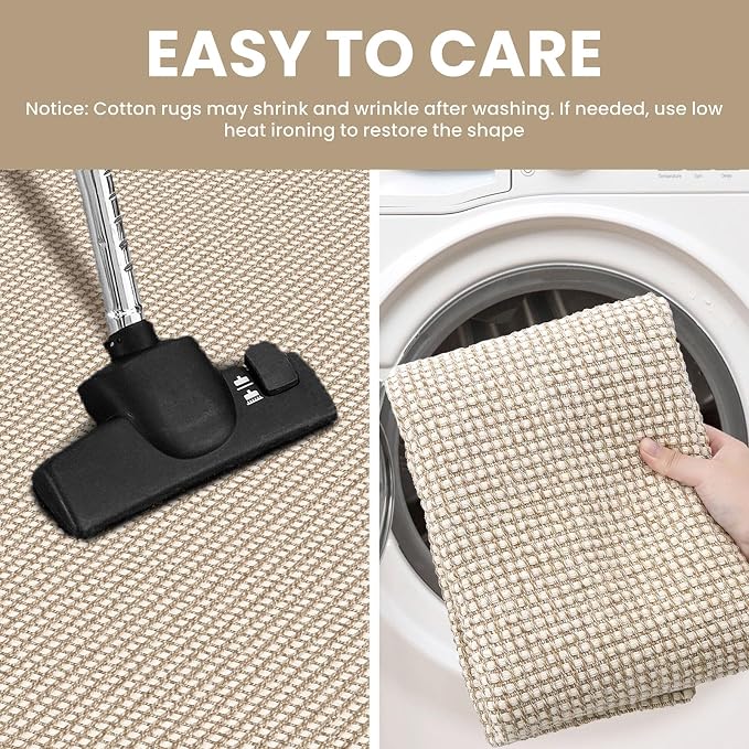 IOHOUZE Washable Exrea Long Hallway Runner Rug 3x18 Non Slip Rubber Backed - Image 4
