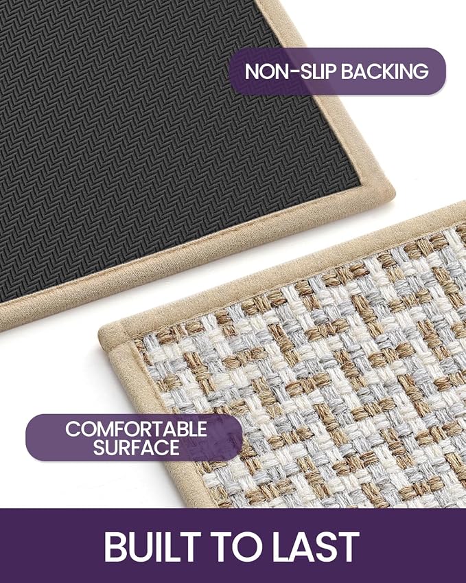 DEXI Hallway Runner Rug 2'4"x12', Non Slip Rubber Backed Runners Carpet - Image 4