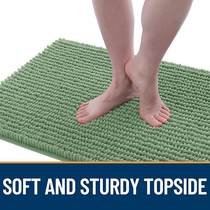 OLANLY Dog Door Mat for Muddy Paws 44x24, Ultra Absorbent Chenille Mud Doormat - Image 3