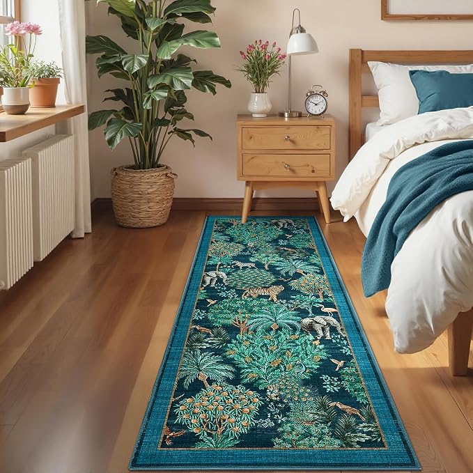 GarveeHome Jungle Rug 2.5x10 Kitchen Runner Rug Non Slip Washable Runners - Image 2