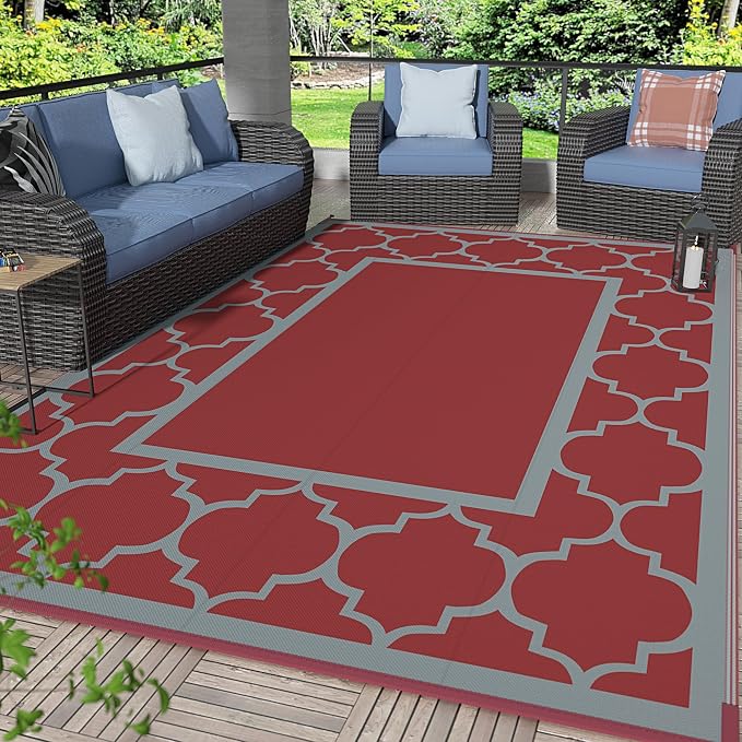 GENIMO 8' x 10' Outdoor Rug Waterproof by GENIMO