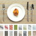 Placemats Set of 8 Vinyl/Plastic Woven Place Mats by Unknown
