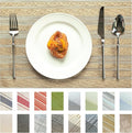 Placemats Set of 6 Vinyl/Plastic Woven Place Mats by Unknown