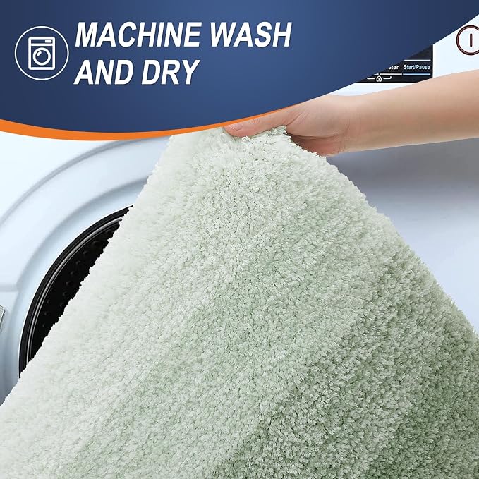 OLANLY Bathroom Runner Rugs Mat 47x17, Extra Soft Absorbent Microfiber Bath Rugs - Image 5