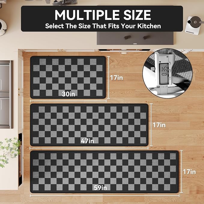 YDKGL Kitchen Runner Rugs Non Slip Washable, Super Absorbent Kitchen Mats - Image 2