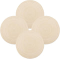 MIAOMIAO Round Placemats Set of 4 Woven Braided Place Mats | 14.5 Inch Cotton by Unknown