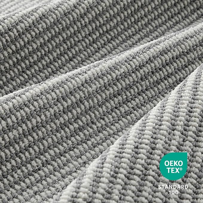 Faux Jute Area Rug 5'x7', Washable & Non-Slip, No Odor. Farmhouse Boho Style - Image 2