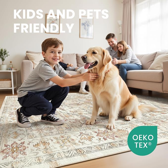 zesthome 5x7 Washable Rug-Stain Resistant Area Rugs - Image 7