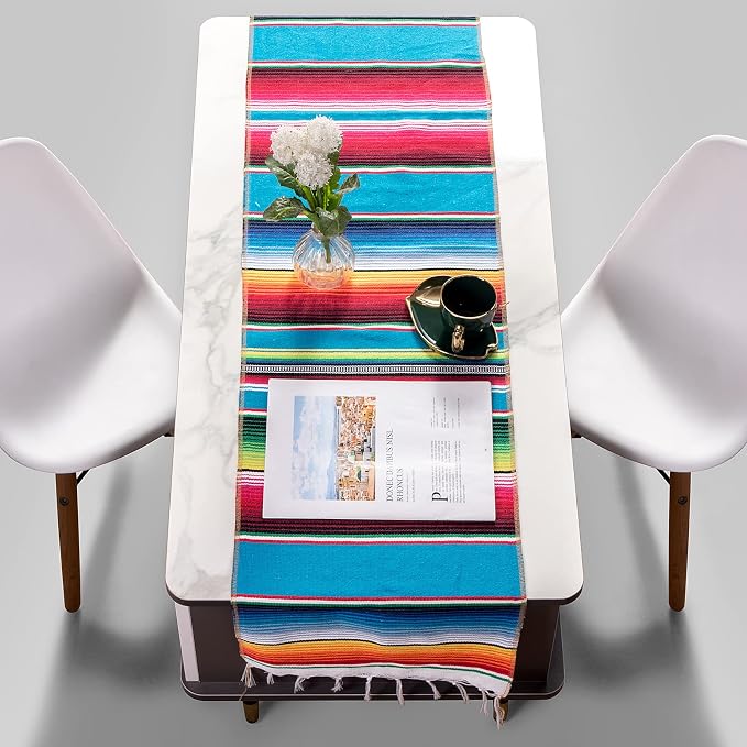 Mexican Table Runner 1Pack 14 x 84 Inches Fiesta Mexican Theme Party Decoration - Image 3