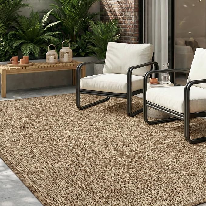 MontVoo-Outdoor Rug-Patio Rug 4x6 ft Polypropylene Indoor Outdoor Rugs Carpet by MontVoo