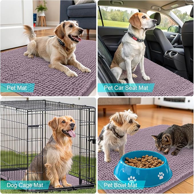 OLANLY Dog Door Mat for Muddy Paws 45x27, Absorbs Moisture and Dirt, Absorbent - Image 7
